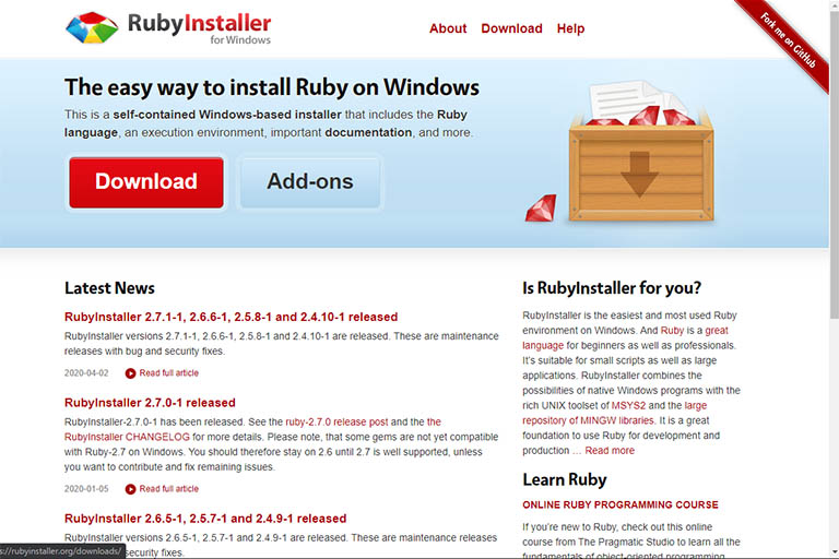 rubyinstaller windows rvm