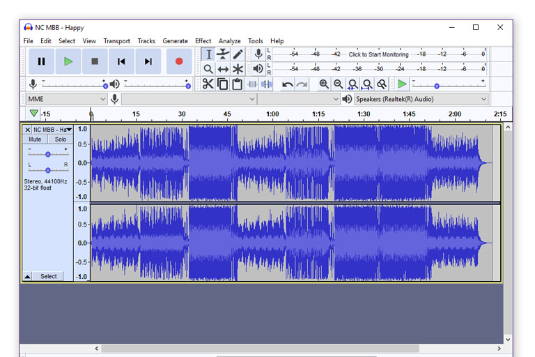 audacity ffmpeg subfolder