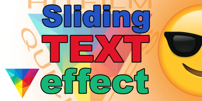 Creating a sliding text effect with HitFilm Express