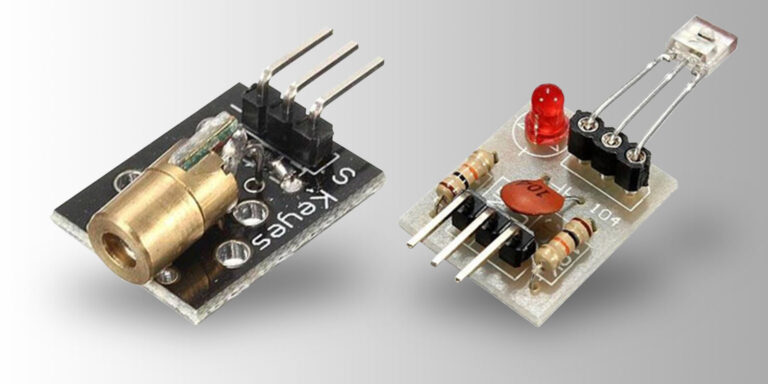 Laser Transmitter Receiver modules for sensing movement