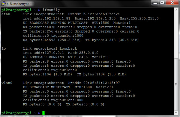 Set up a static IP address on the Raspberry Pi