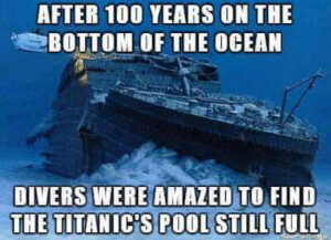 After 100 years on the bottom of the ocean...