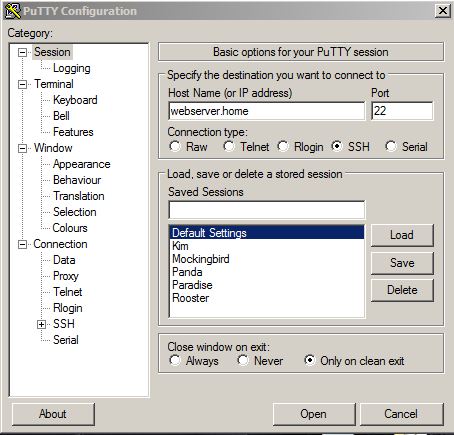 putty portable pi